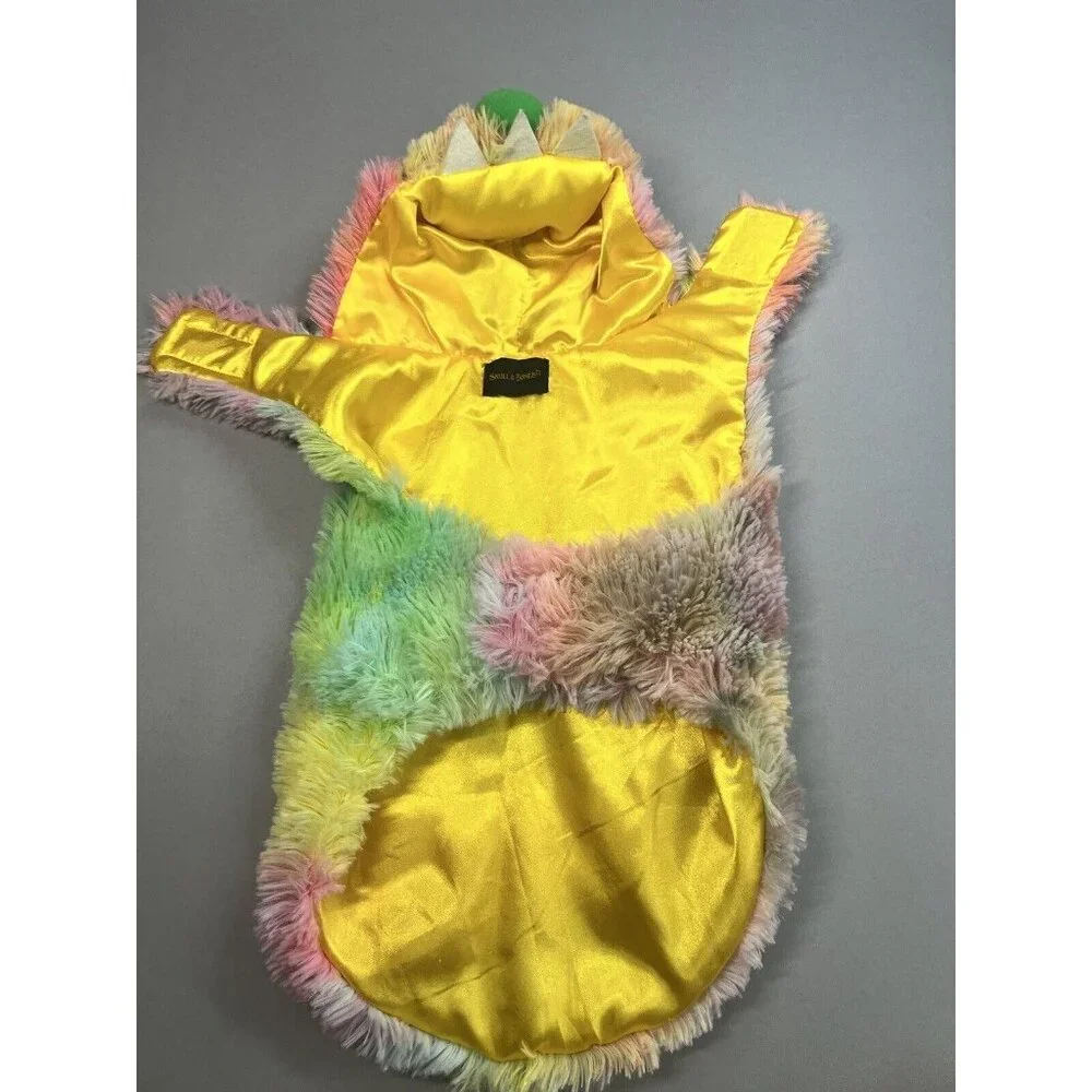 Skull & Bones Rainbow Muppet Monster Pet Costume Small Dog or Cat